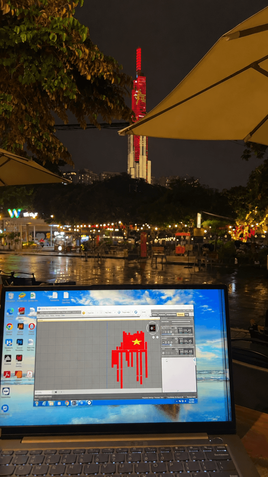 Kỹ sư MIG chạy LED qua phần mềm điều khiển